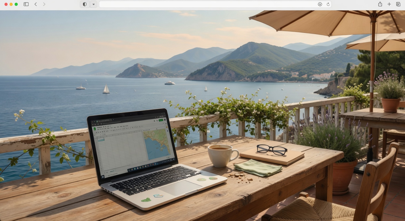 Working while traveling business